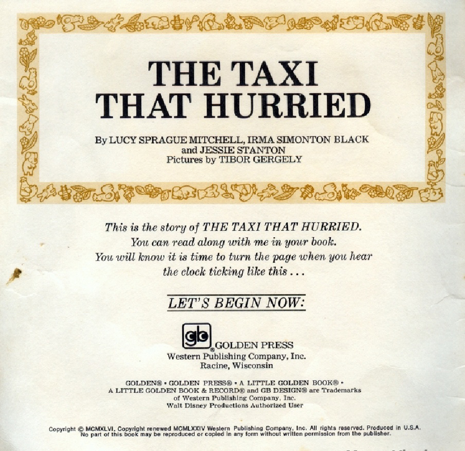The Taxi That Hurried (02),绘本,绘本故事,绘本阅读,故事书,童书,图画书,课外阅读